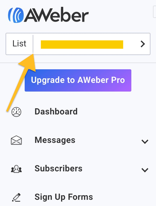 aweber email marketing platform be careful of which list you're on