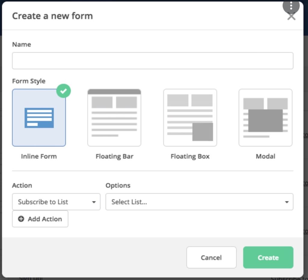 types of opt-in forms in activecampaign